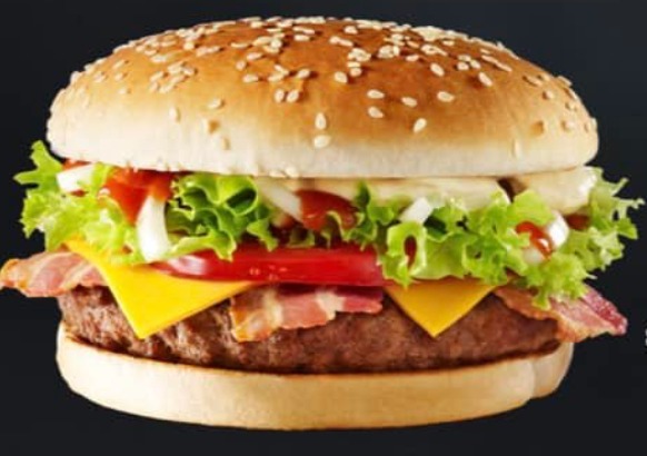Cheese bacon burger